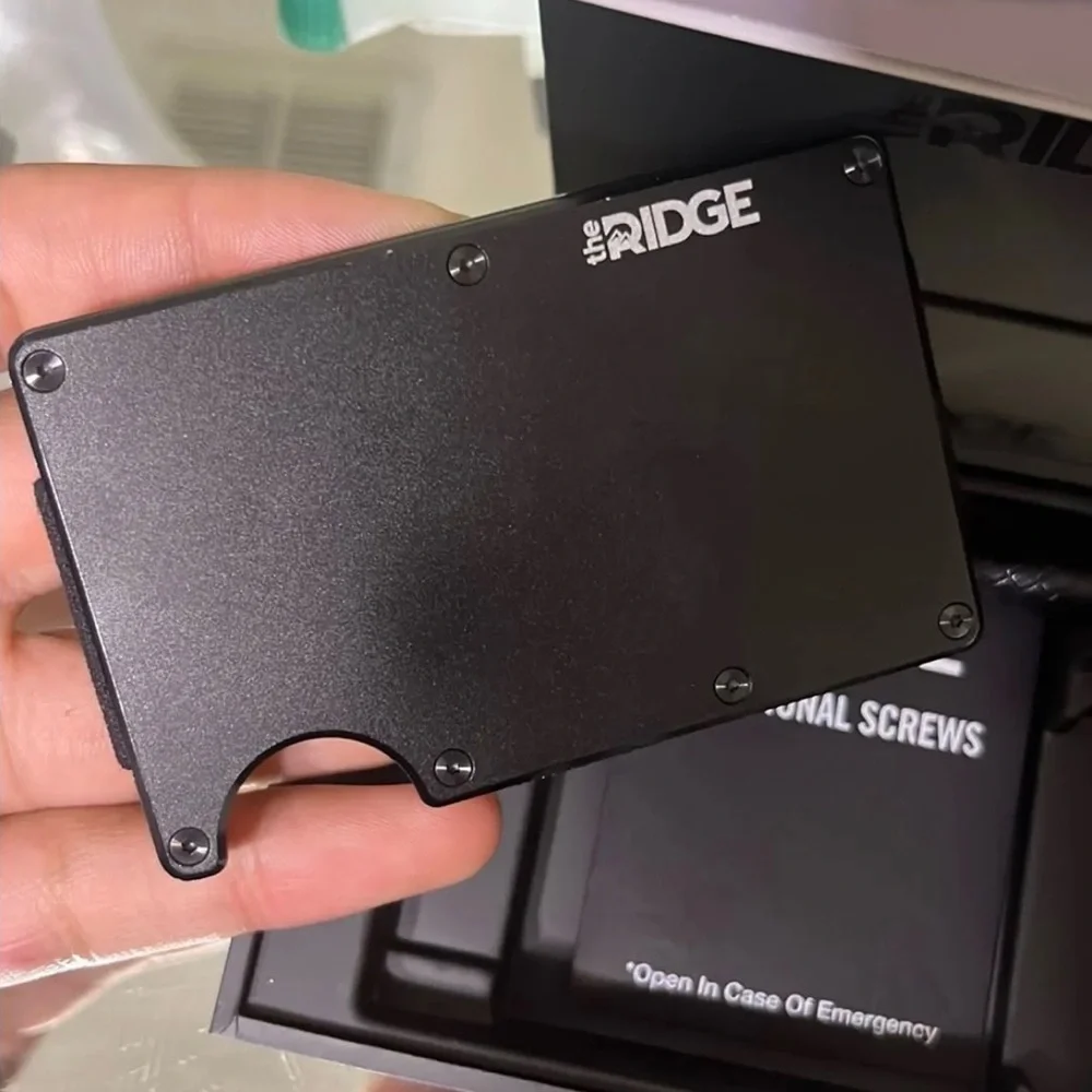 Ridge Black Money Clip
